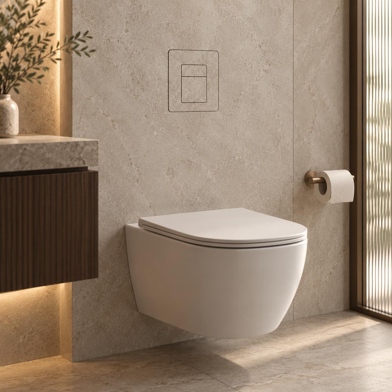 Kit Placca WC Filo Muro
